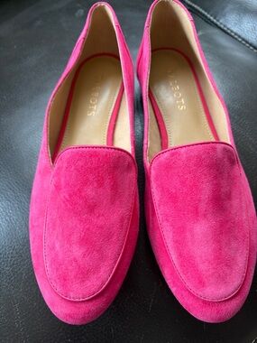 Talbots Hot Pink Suede Loafers - Women